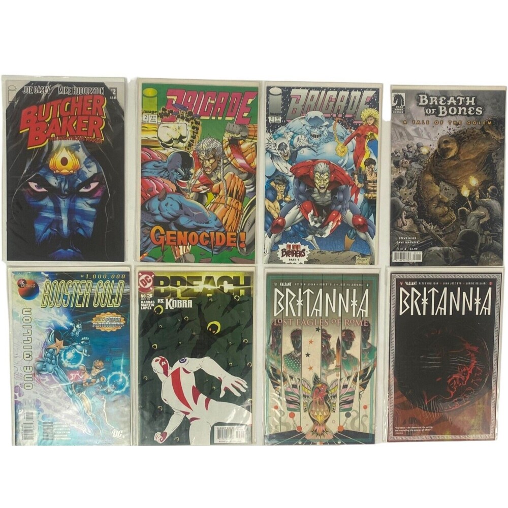 Mixed  Comics Butcher Baker Brigade Breath of Bones Booster Gold & More Lot of 8